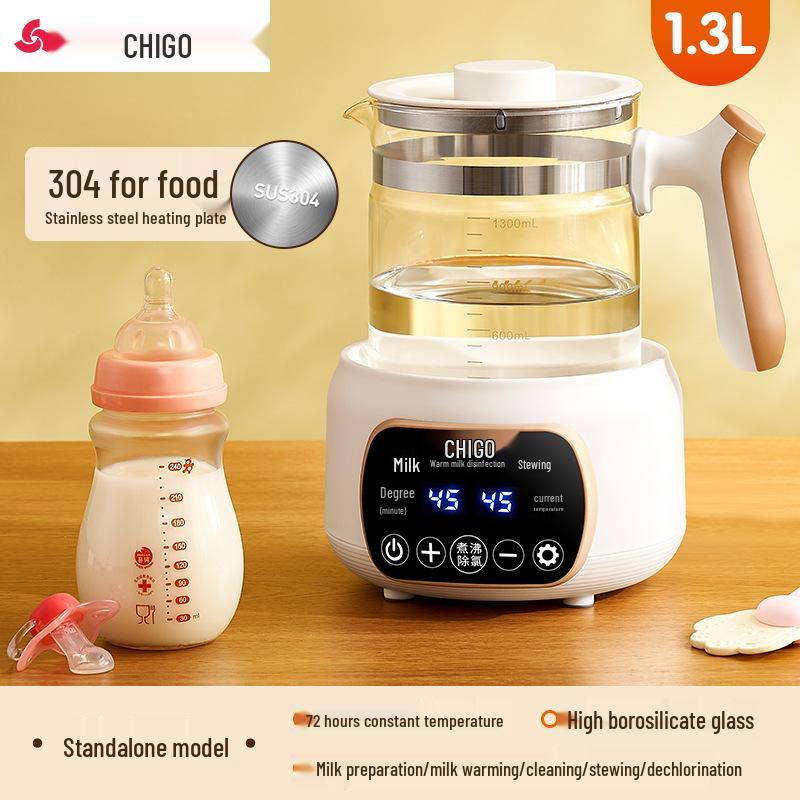 Chigo 1.3л Приготувач дитячої суміші та стерилізатор: Багатофункціональний чайник з постійною температурою та великою місткістю 500 units and above
Chigo 1.3л Приготувач дитячої суміші та стерилізатор: Багатофункціональний чайник з постійною температурою та великою місткістю 500 units and above