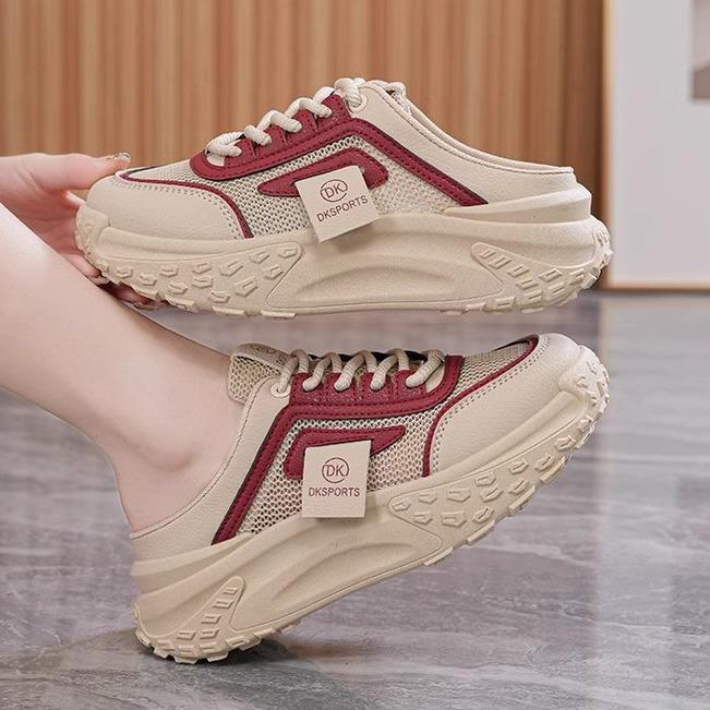 Color Blocked Thick Sole Toe Half Slippers for Women In Spring and Summer , Mesh Casual Shoes, Breathable Sports Style, Outdoor Slippers 35 білий
Color Blocked Thick Sole Toe Half Slippers for Women In Spring and Summer , Mesh Casual Shoes, Breathable Sports Style, Outdoor Slippers 35 білий