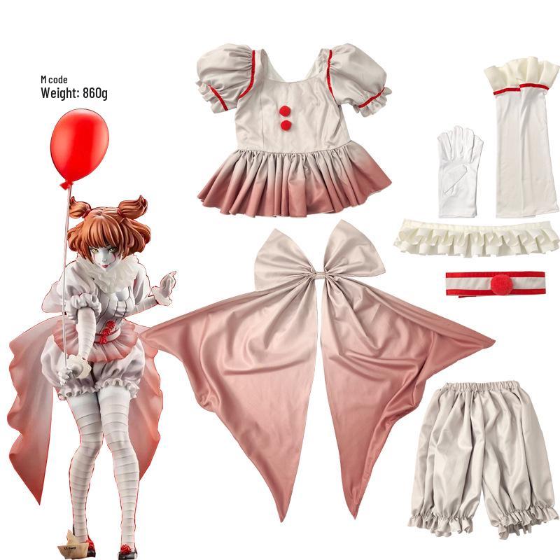 Xin Man Ge Women’s Pennywise Harley Quinn Circus Costume L
Xin Man Ge Women’s Pennywise Harley Quinn Circus Costume L