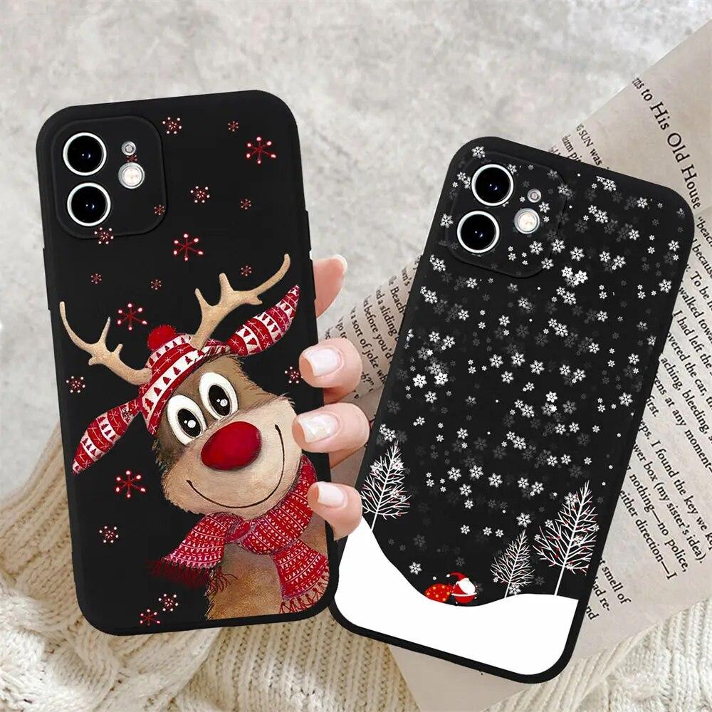 Рождественский и новогодний подарок, чехол для телефона для iPhone 15, 13, 14 Pro 11 Pro Max 12 mini XS XR SE 7 8 Plus, модный черный чехол Fundas
Рождественский и новогодний подарок, чехол для телефона для iPhone 15, 13, 14 Pro 11 Pro Max 12 mini XS XR SE 7 8 Plus, модный черный чехол Fundas