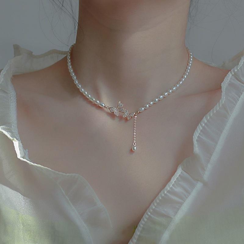 Pearl Bow Pendant Necklace Women S Light Luxury Niche Design Sense Of Tide High Sense Temperament Neck Chain
Pearl Bow Pendant Necklace Women S Light Luxury Niche Design Sense Of Tide High Sense Temperament Neck Chain