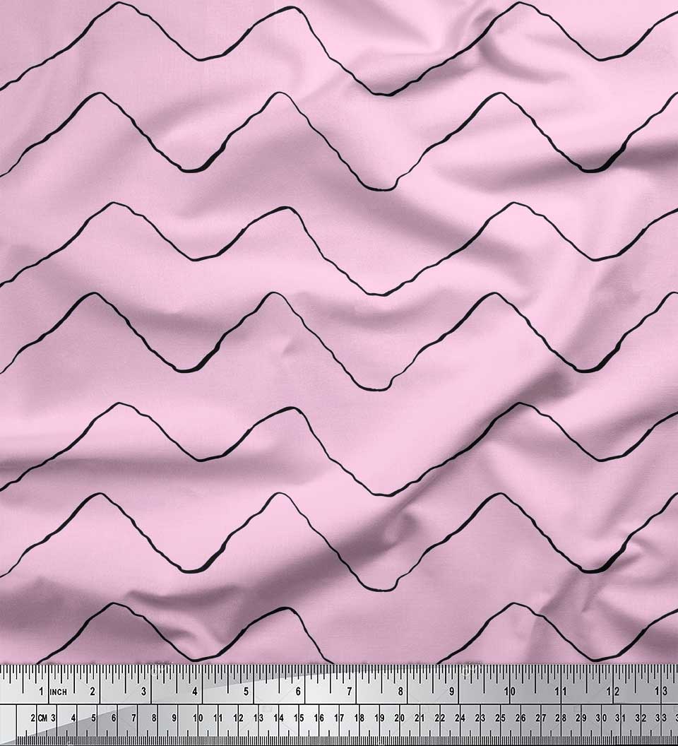 Soimoi Brown Японська креп-атласна тканина Художні хвилі Абстрактний принт Тканина на метр 42 дюйма 42 Inch Wide - Poly Crepe рожевий
Soimoi Brown Японська креп-атласна тканина Художні хвилі Абстрактний принт Тканина на метр 42 дюйма 42 Inch Wide - Poly Crepe рожевий