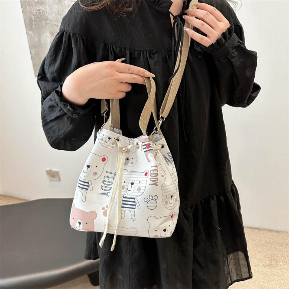 Flower Drawstring Bucket Bag Multifunctional Cartoon Lunch Bag Cute Canvas Crossbody Bag Ladies Style B
Flower Drawstring Bucket Bag Multifunctional Cartoon Lunch Bag Cute Canvas Crossbody Bag Ladies Style B
