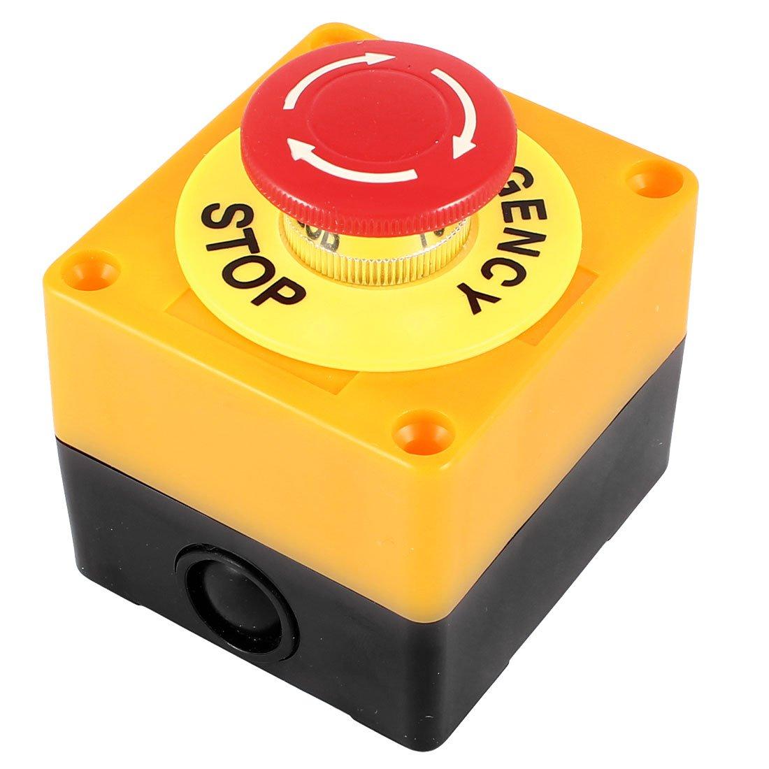 uxcell Emergency Stop Push Button Red Shell AC 660V 10A Switch, Plastic, Sign, Mushroom-Shaped Button,
uxcell Emergency Stop Push Button Red Shell AC 660V 10A Switch, Plastic, Sign, Mushroom-Shaped Button,