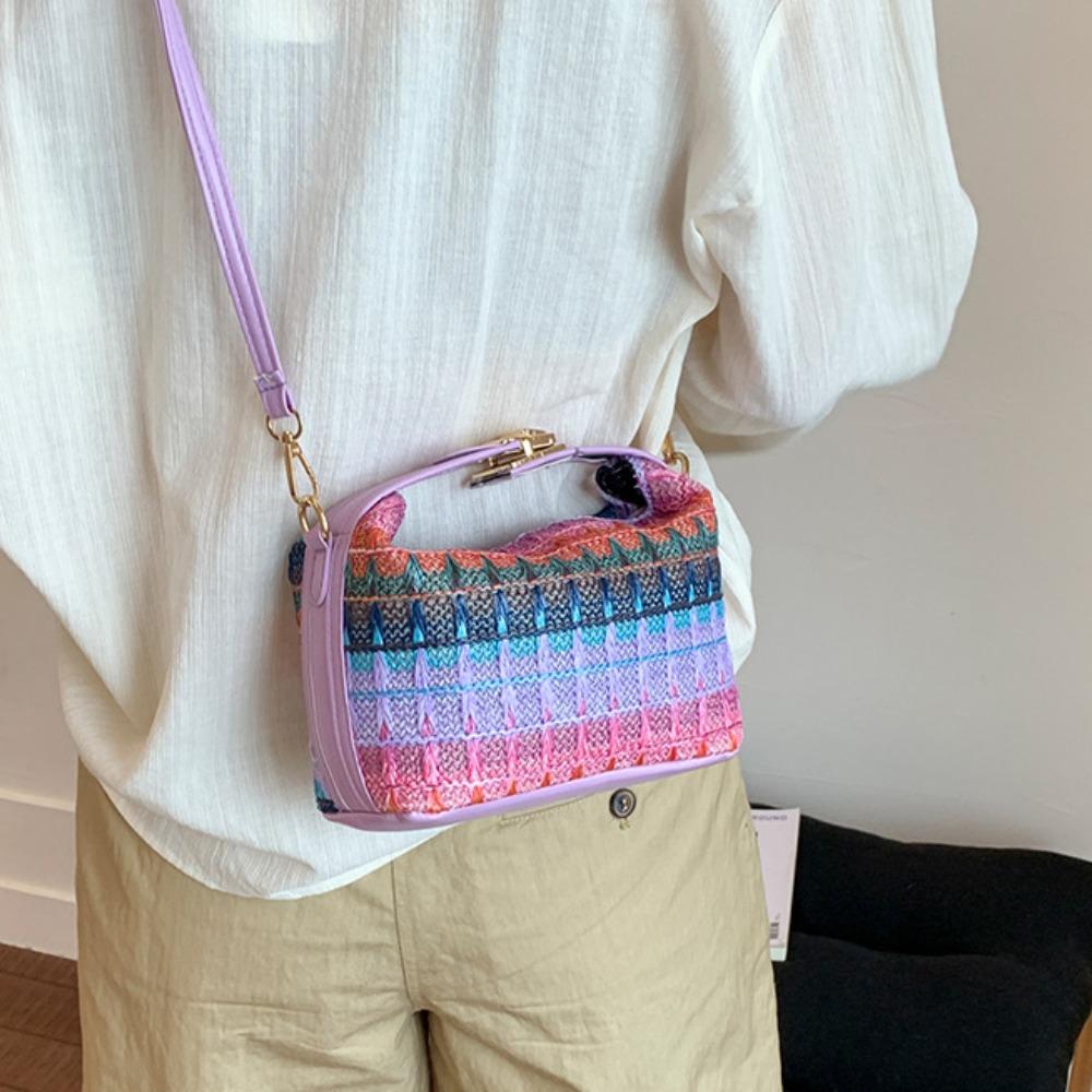 Ethnic Style Weave Handbag Trendy Women Shoulder Bag Summer Straw Crossbody Bag Women фиолетовый
Ethnic Style Weave Handbag Trendy Women Shoulder Bag Summer Straw Crossbody Bag Women фиолетовый