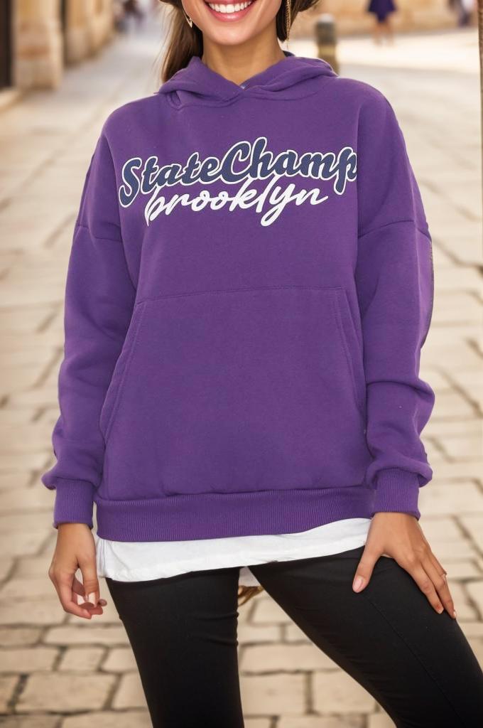 Printed Sweat Purple 
Printed Sweat Purple