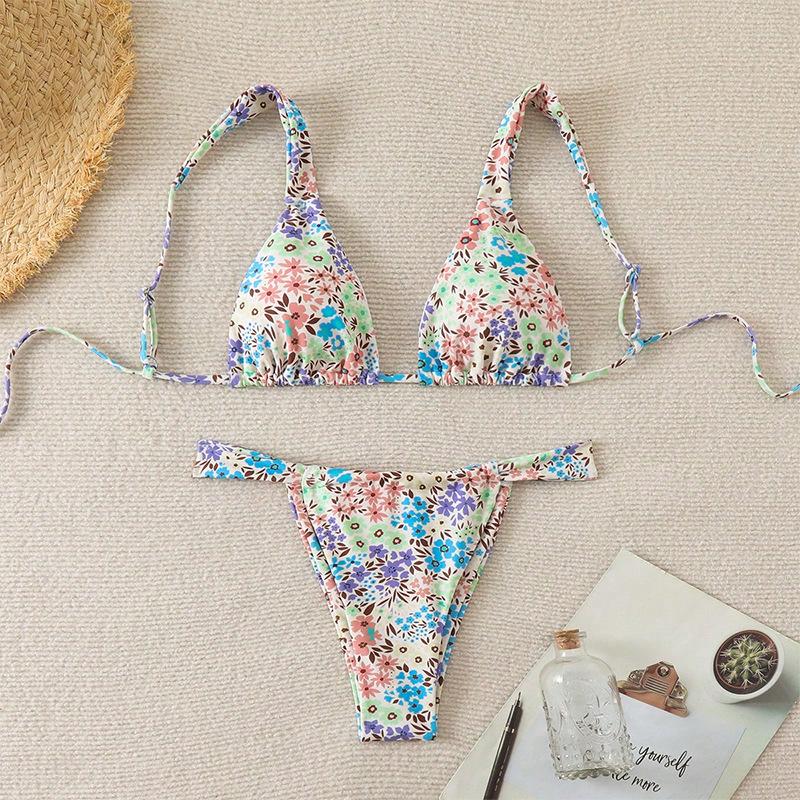 2024 Новый стиль Европейский и американский сексуальный купальник бикини с треугольной чашкой и завязками для женщин XL цветочный/зелёный
2024 Новый стиль Европейский и американский сексуальный купальник бикини с треугольной чашкой и завязками для женщин XL цветочный/зелёный