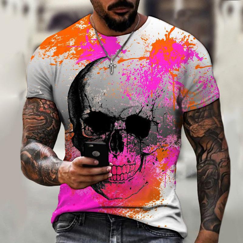 Summer New Product: European and American Skull Series 3D Printed Men s Retro Casual Short Sleeved T-shirt 6XL
Summer New Product: European and American Skull Series 3D Printed Men s Retro Casual Short Sleeved T-shirt 6XL