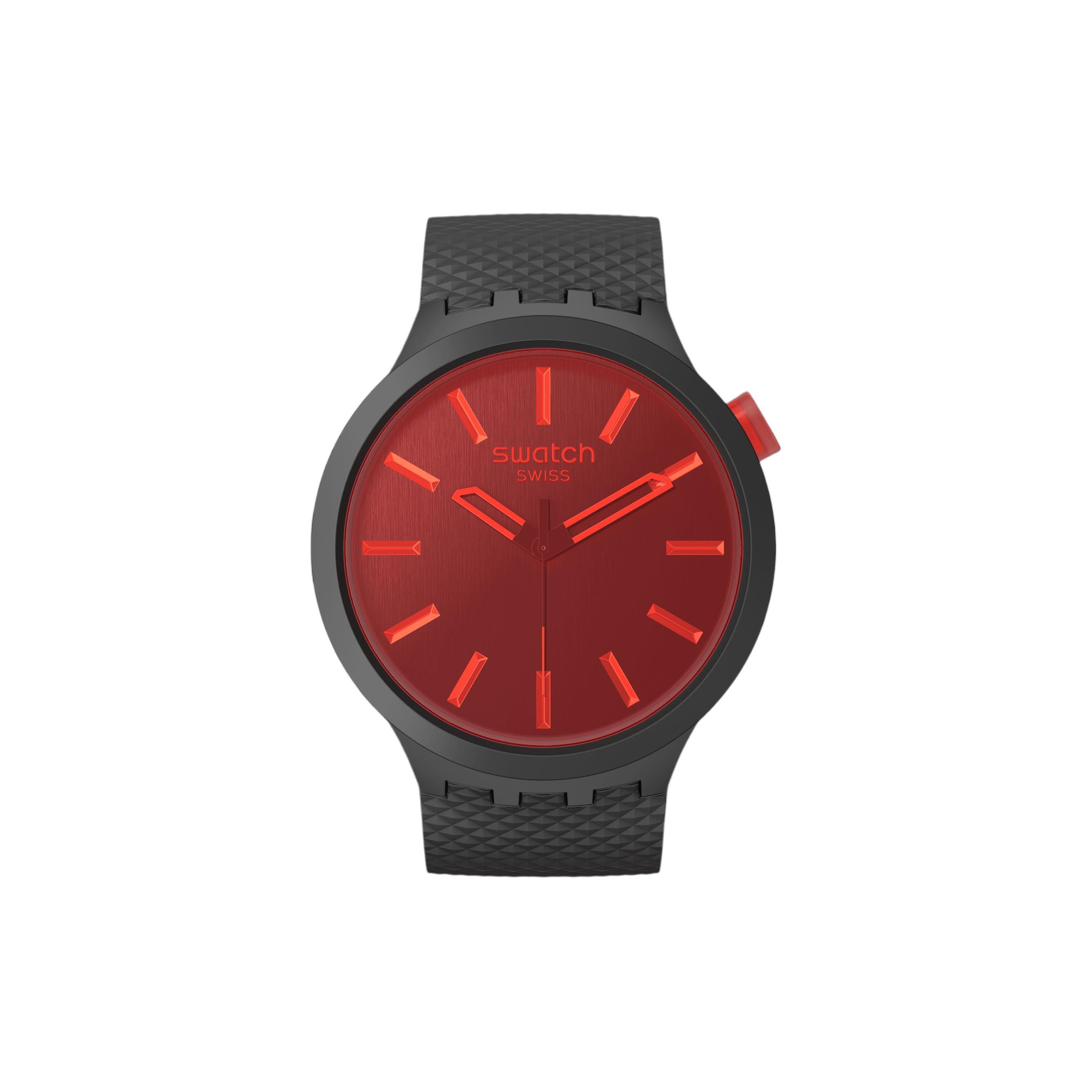 Swatch Essentials Series Quartz Movement 30 Meters Water Resistant Watch 47 Mm Red Dial Bio-Based Material Case Bio-Based Material Strap SB05B111 Red Watch Dial
Swatch Essentials Series Quartz Movement 30 Meters Water Resistant Watch 47 Mm Red Dial Bio-Based Material Case Bio-Based Material Strap SB05B111 Red Watch Dial