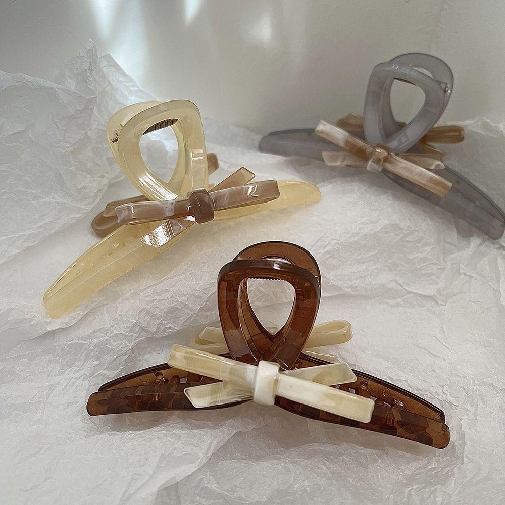 Ponytail Holder Temperament Women Hair Clips Hair Accessories Bow Hair Claw Korean Style Crab Clip кофейный
Ponytail Holder Temperament Women Hair Clips Hair Accessories Bow Hair Claw Korean Style Crab Clip кофейный