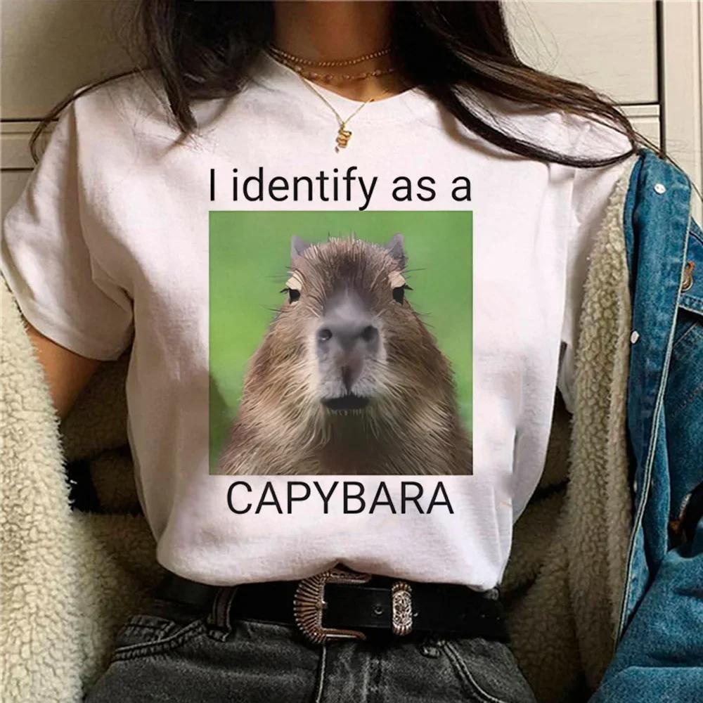 Футболка з принтом Capybara Groundhog Мила тварина Harajuku Футболка Літня повсякденна Вільна дихаюча бавовняна жіноча футболка Топи L
Футболка з принтом Capybara Groundhog Мила тварина Harajuku Футболка Літня повсякденна Вільна дихаюча бавовняна жіноча футболка Топи L