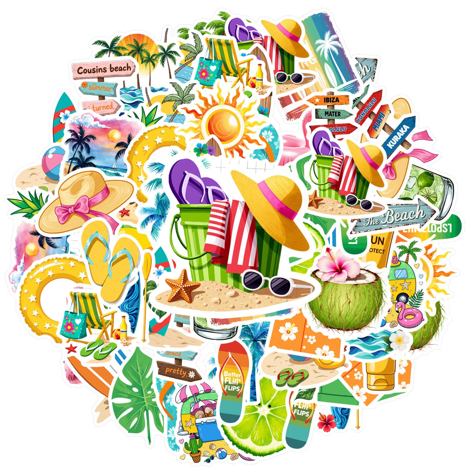 35pcs-50pcs Tropical Summer Stickers Cartoon Tropical Vacation Stickers Tropical Stickers For DIY Phone Laptop Scrapbook Bike
35pcs-50pcs Tropical Summer Stickers Cartoon Tropical Vacation Stickers Tropical Stickers For DIY Phone Laptop Scrapbook Bike