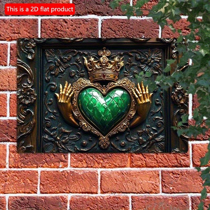 2d Flat 30*20cm, Vintage Hands Holding Green Heart Crown Wooden Wall Art, for Home, Kitchen, Garden, Bedroom, Bar. 30*20cm
2d Flat 30*20cm, Vintage Hands Holding Green Heart Crown Wooden Wall Art, for Home, Kitchen, Garden, Bedroom, Bar. 30*20cm