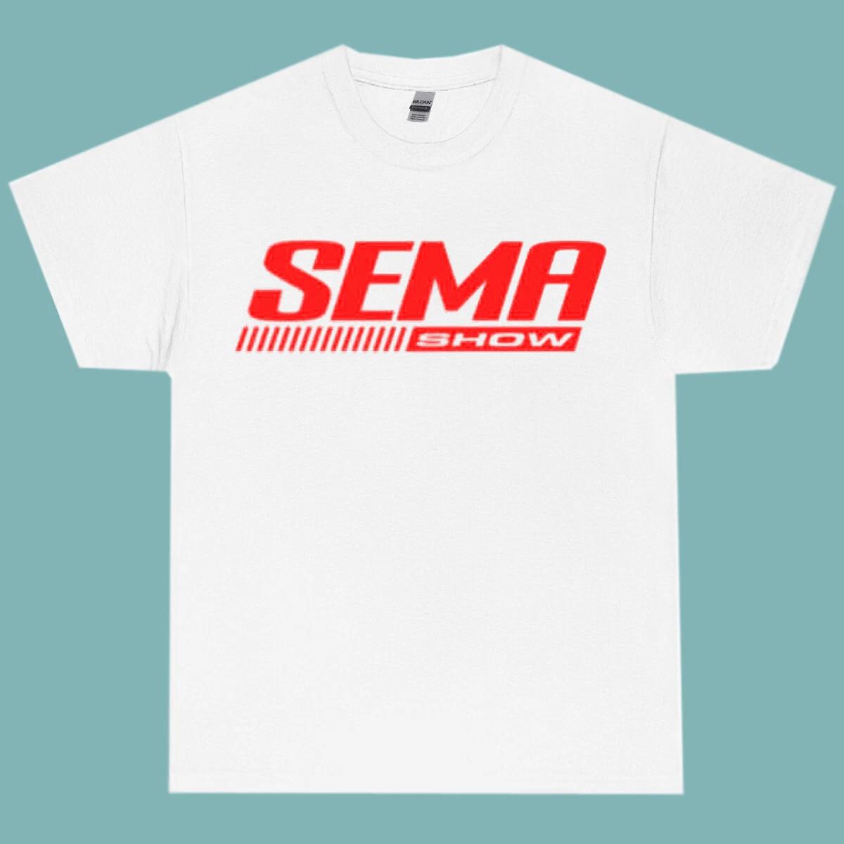 New Sema show logo T shirt comfortable heavy cotton white size XL S
New Sema show logo T shirt comfortable heavy cotton white size XL S