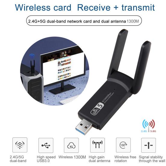 USB Wi-Fi Bluetooth-совместимый адаптер 1300 Мбит/с 2,4/5 ГГц двухдиапазонный беспроводной сетевой внешний приемник мини-ключ Wi-Fi
USB Wi-Fi Bluetooth-совместимый адаптер 1300 Мбит/с 2,4/5 ГГц двухдиапазонный беспроводной сетевой внешний приемник мини-ключ Wi-Fi