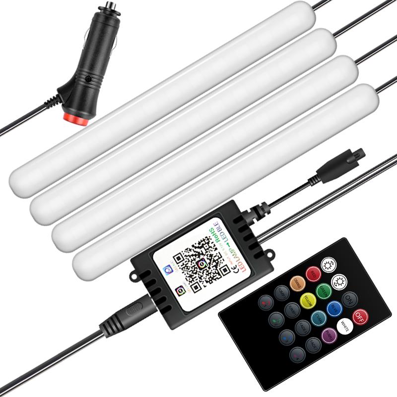 F12 48 LED Light Bar Strip 4 Music Control Modes Cigarette Lighter 12V Car Ambient Lamp with APP/Remote Control Type A
F12 48 LED Light Bar Strip 4 Music Control Modes Cigarette Lighter 12V Car Ambient Lamp with APP/Remote Control Type A