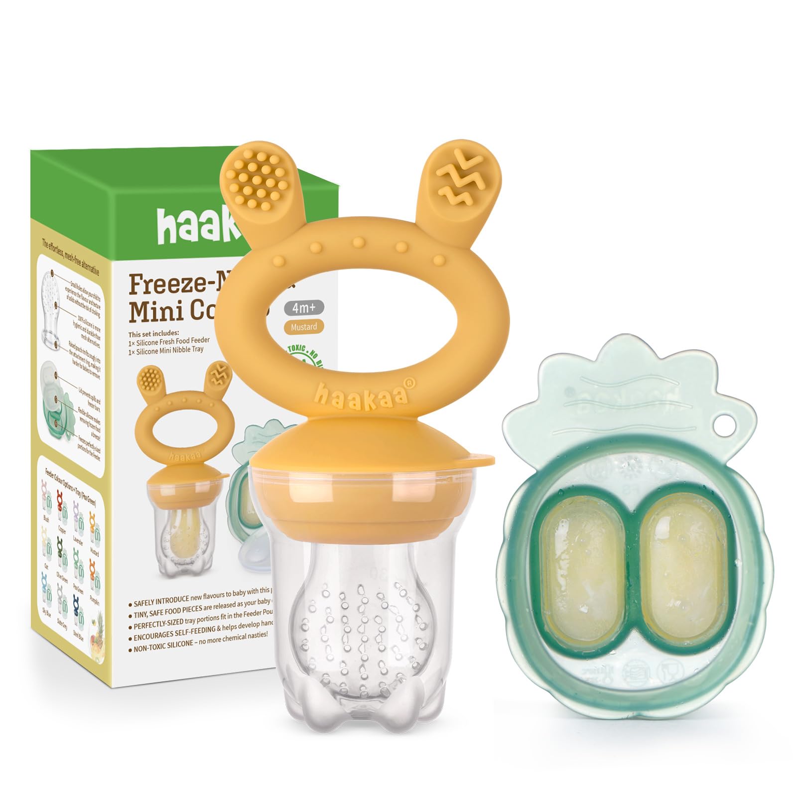 haakaa Baby Fruit Food Feeder Mini Freezer Nibble Tray Combo Baby Solid Food Self Feeder Breast Milk Popsicle Mold Storage Feeder for Soothing Baby
haakaa Baby Fruit Food Feeder Mini Freezer Nibble Tray Combo Baby Solid Food Self Feeder Breast Milk Popsicle Mold Storage Feeder for Soothing Baby