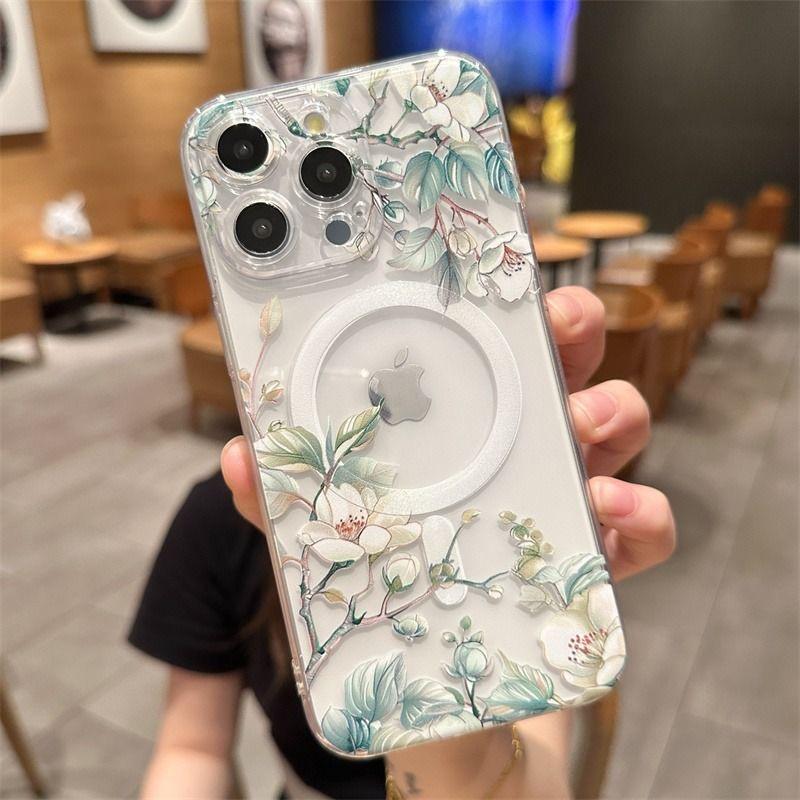 2025 new Flower Magsafe Magnetic Phone Case for iPhone 16 15 14 13 12 11 8 7 Plus Pro Max X XR XSMax Soft Clear Tpu Cover iPhone 12 Pro
2025 new Flower Magsafe Magnetic Phone Case for iPhone 16 15 14 13 12 11 8 7 Plus Pro Max X XR XSMax Soft Clear Tpu Cover iPhone 12 Pro