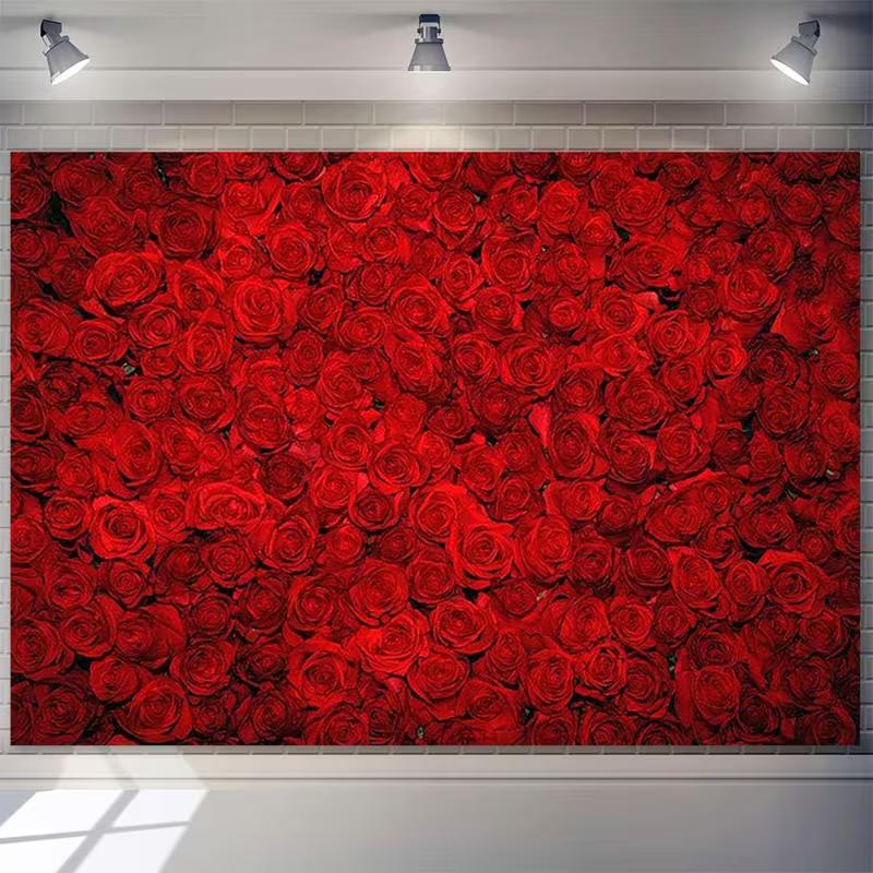 2D Red Rose Wall Party Backdrop, 2D Flat Background Cloth for Wedding & Anniversary 47.2x31.5inch/120*80cm
2D Red Rose Wall Party Backdrop, 2D Flat Background Cloth for Wedding & Anniversary 47.2x31.5inch/120*80cm