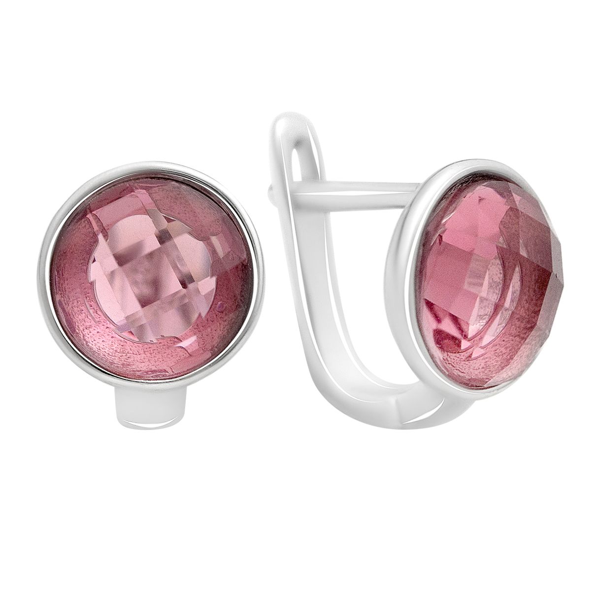 Silver earrings with cubic zirkonia (60002388) білий
Silver earrings with cubic zirkonia (60002388) білий