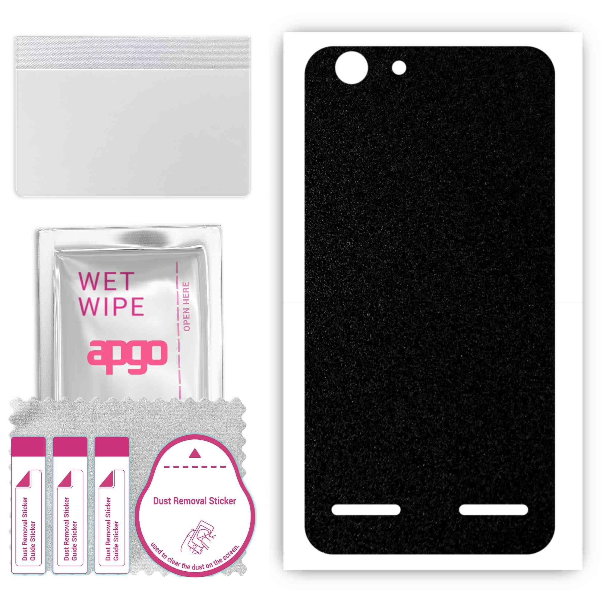apgo Protective Skin Sticker for the back compatible with Lenovo K5, Wrap Film, Foil, Vinyl - Pattern Matte Black
apgo Protective Skin Sticker for the back compatible with Lenovo K5, Wrap Film, Foil, Vinyl - Pattern Matte Black