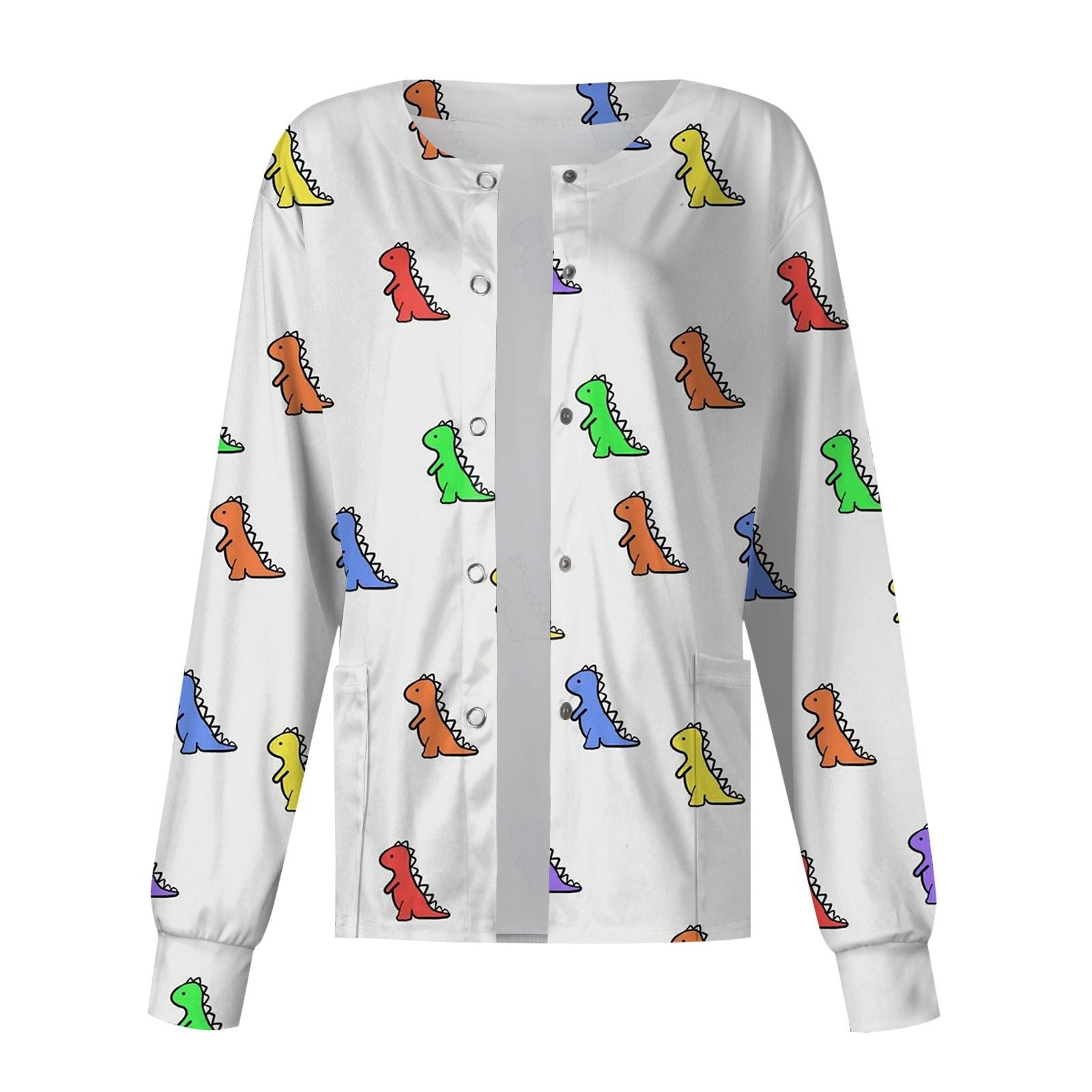 Женский однобортный защитный комбинезон с длинным рукавом и рисунком динозавра, карманный рабочий воротник-стойка, кардиган, куртка, топ XXL белый
Женский однобортный защитный комбинезон с длинным рукавом и рисунком динозавра, карманный рабочий воротник-стойка, кардиган, куртка, топ XXL белый