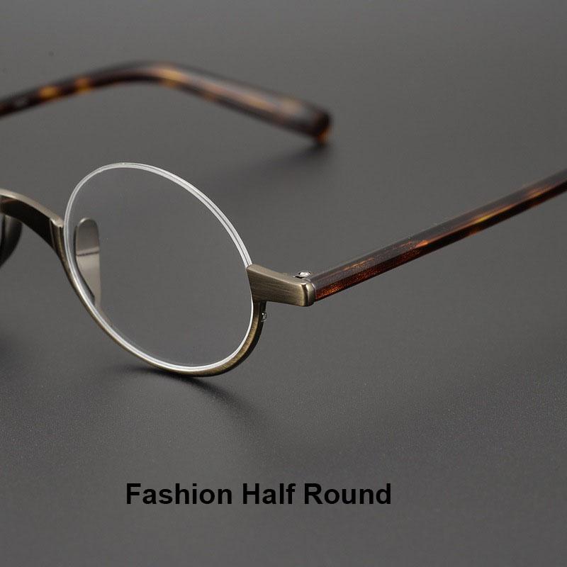 2025 Japanese Handmade Round Half Rim Glasses Frame Men Women Vintage Acetate Titanium Eyegalsses Personality Optical Eyewear
2025 Japanese Handmade Round Half Rim Glasses Frame Men Women Vintage Acetate Titanium Eyegalsses Personality Optical Eyewear
