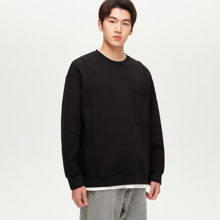 Men s Black Fleece-Lined Faux Two-Piece Round Neck Hoodie - 2025 Autumn/Winter Loose Pullover Top 3XL чорний
Men s Black Fleece-Lined Faux Two-Piece Round Neck Hoodie - 2025 Autumn/Winter Loose Pullover Top 3XL чорний