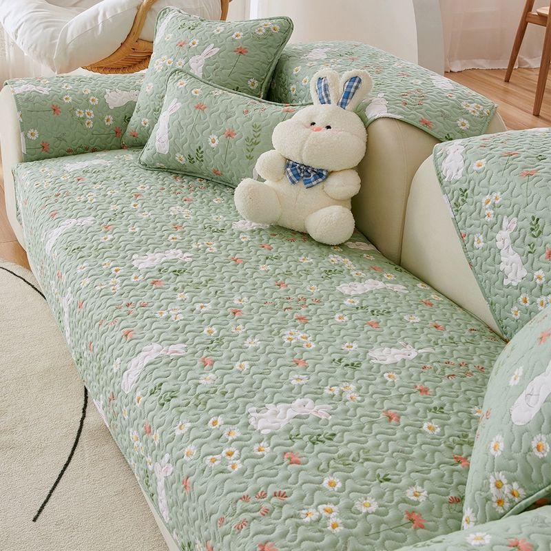 All-Cotton Pastoral Anti-Slip Cover Cloth Cushion Herb White Rabbit 70 * 70cm
All-Cotton Pastoral Anti-Slip Cover Cloth Cushion Herb White Rabbit 70 * 70cm