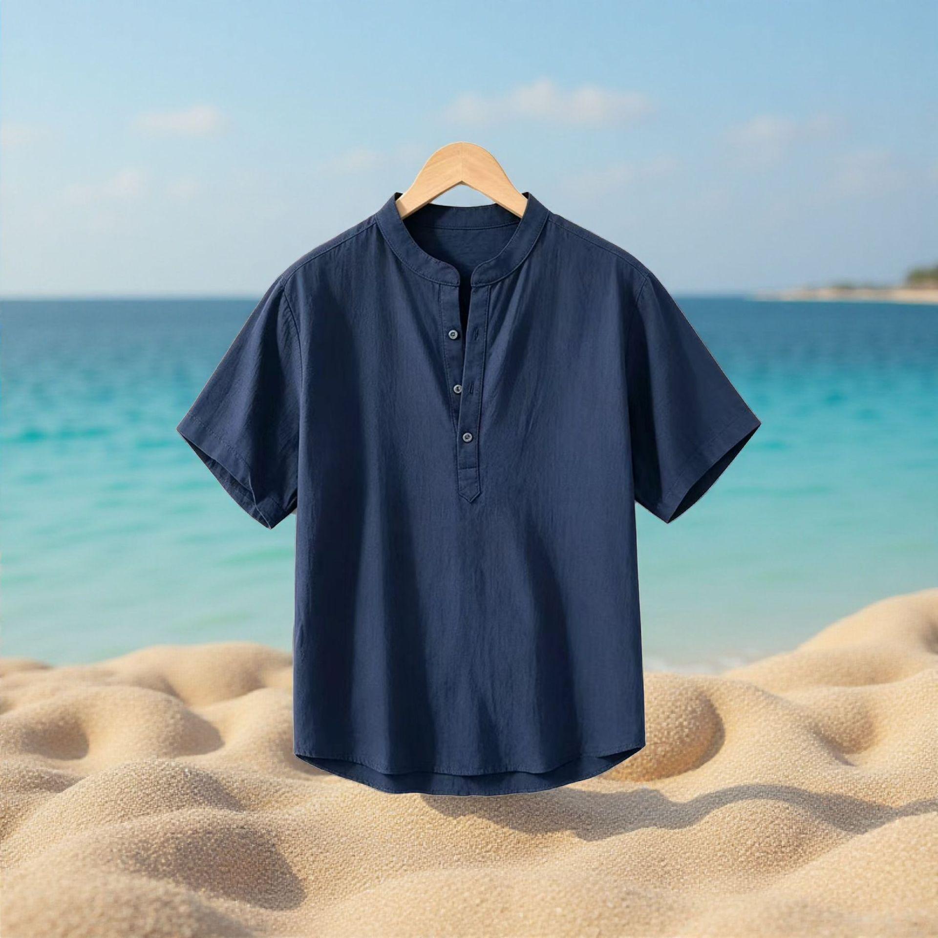 Breathable Cotton Linen Short Sleeve Shirt - Fashionable, Comfortable, Versatile, Effortlessly Stylish for Summer Trends Medium темно-синий
Breathable Cotton Linen Short Sleeve Shirt - Fashionable, Comfortable, Versatile, Effortlessly Stylish for Summer Trends Medium темно-синий