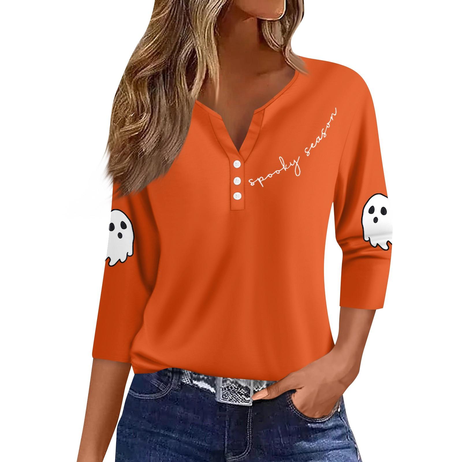 Жен. Футболка Футболка С принтом Пуговицы Рукав 3/4Ежедневно Выходные Мода Классический Топ с v-образным вырезом Обычный L оранжевый
Жен. Футболка Футболка С принтом Пуговицы Рукав 3/4Ежедневно Выходные Мода Классический Топ с v-образным вырезом Обычный L оранжевый