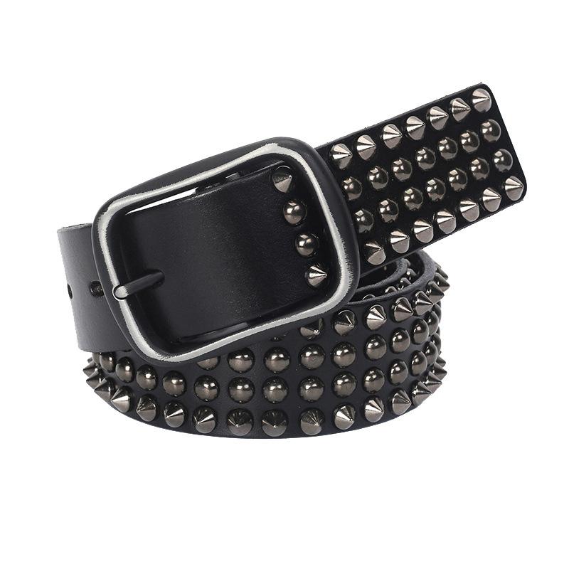 3.8CM Width Fashion British Style Pin Buckle High Quality Genuine Leather Rivet Punk Belt for Men Casual Jeans Waistbands Strap 125cm
3.8CM Width Fashion British Style Pin Buckle High Quality Genuine Leather Rivet Punk Belt for Men Casual Jeans Waistbands Strap 125cm