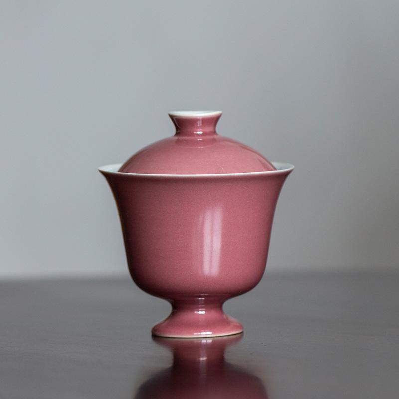 120ml Cowpea Red High Footed Gaiwan Traditional Tureen Tea Bowl With Lid Kit Tea Maker Cover Bowl Chinese Set Craft Gift
120ml Cowpea Red High Footed Gaiwan Traditional Tureen Tea Bowl With Lid Kit Tea Maker Cover Bowl Chinese Set Craft Gift