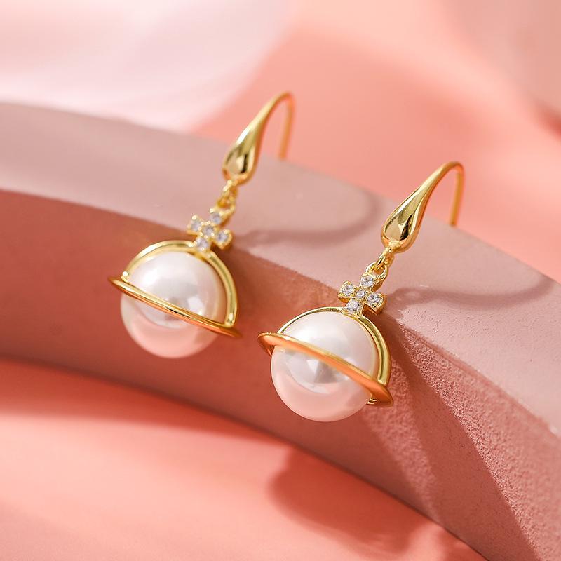 Baoyilong Planet Pearl Earrings: Elegant, Minimalist Ear Hooks for Women 925 Silver золотой
Baoyilong Planet Pearl Earrings: Elegant, Minimalist Ear Hooks for Women 925 Silver золотой