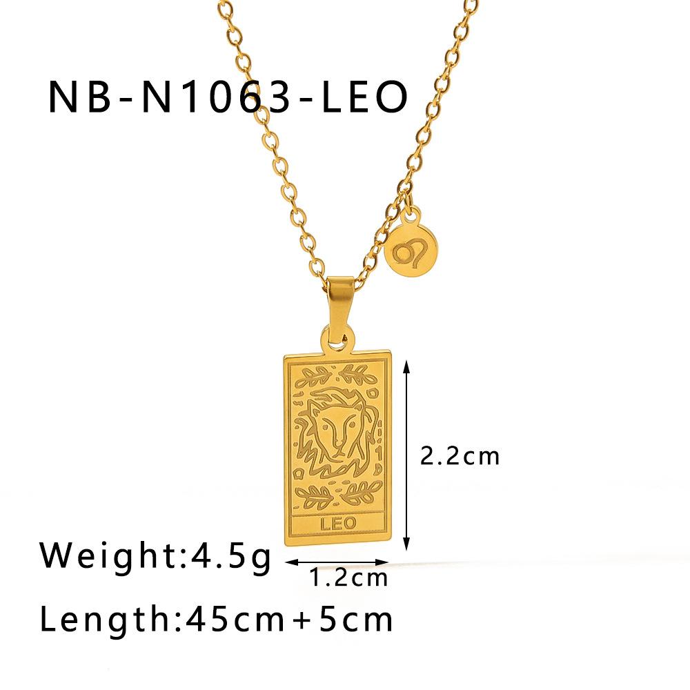 Подвеска-ожерелье 12 знаков зодиака из нержавеющей стали для женщин, золотого цвета, с подвеской-символом знака зодиака, чокер
Подвеска-ожерелье 12 знаков зодиака из нержавеющей стали для женщин, золотого цвета, с подвеской-символом знака зодиака, чокер
