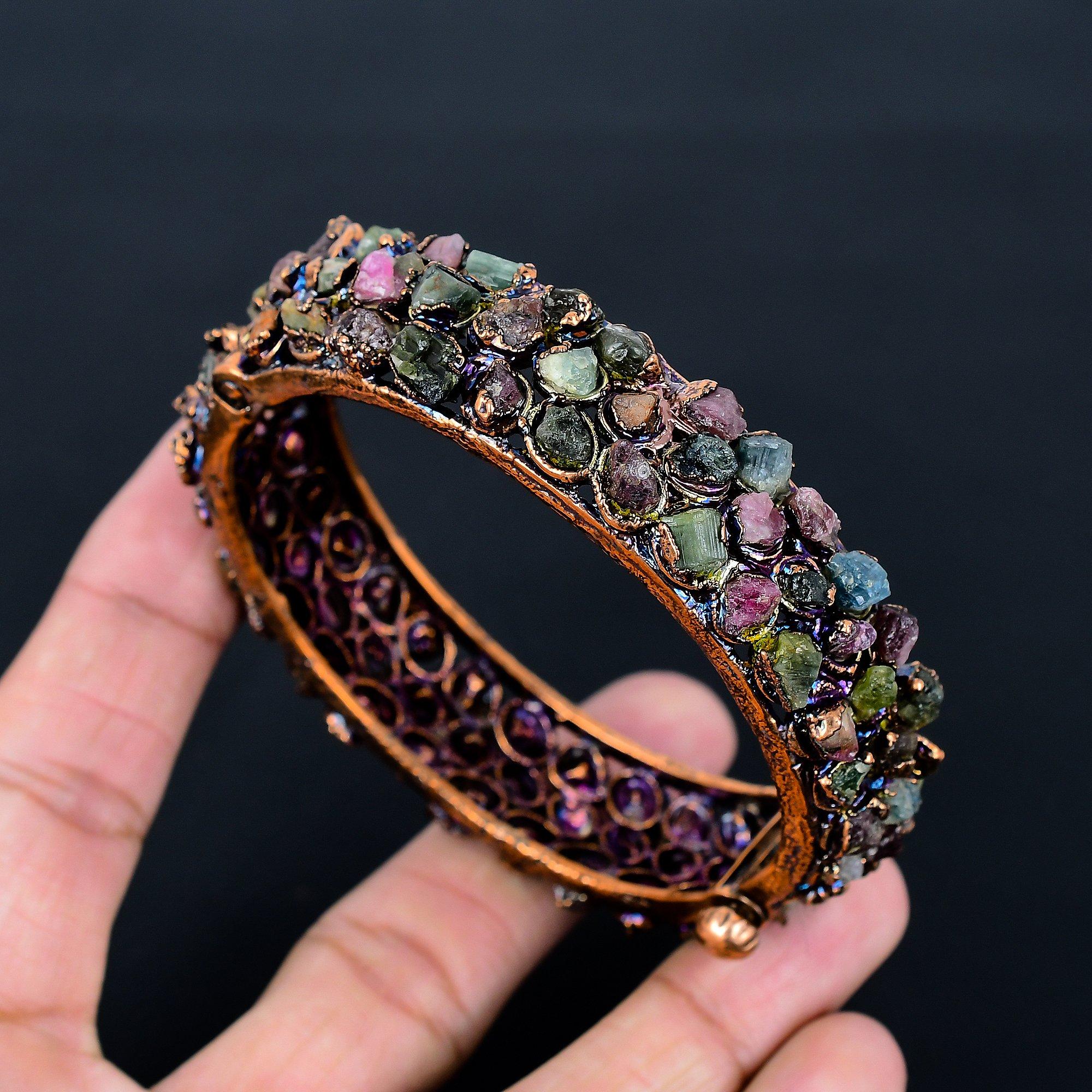 Браслет-манжета с мультитурмалином, браслет-бенгл с натуральным драгоценным камнем, гальванизированный медью браслет, украшения ручной работы, регулируемый браслет для подарка, женские украшения
Браслет-манжета с мультитурмалином, браслет-бенгл с натуральным драгоценным камнем, гальванизированный медью браслет, украшения ручной работы, регулируемый браслет для подарка, женские украшения