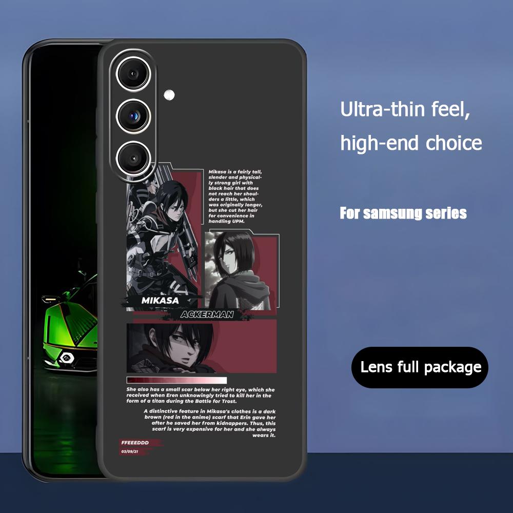Attack on Titan Mikasa Phone Case For Samsung Galaxy S26 S25 S24 S23 S22 S21 Plus Ultra Note20 Soft Black Galaxy S25 FE
Attack on Titan Mikasa Phone Case For Samsung Galaxy S26 S25 S24 S23 S22 S21 Plus Ultra Note20 Soft Black Galaxy S25 FE