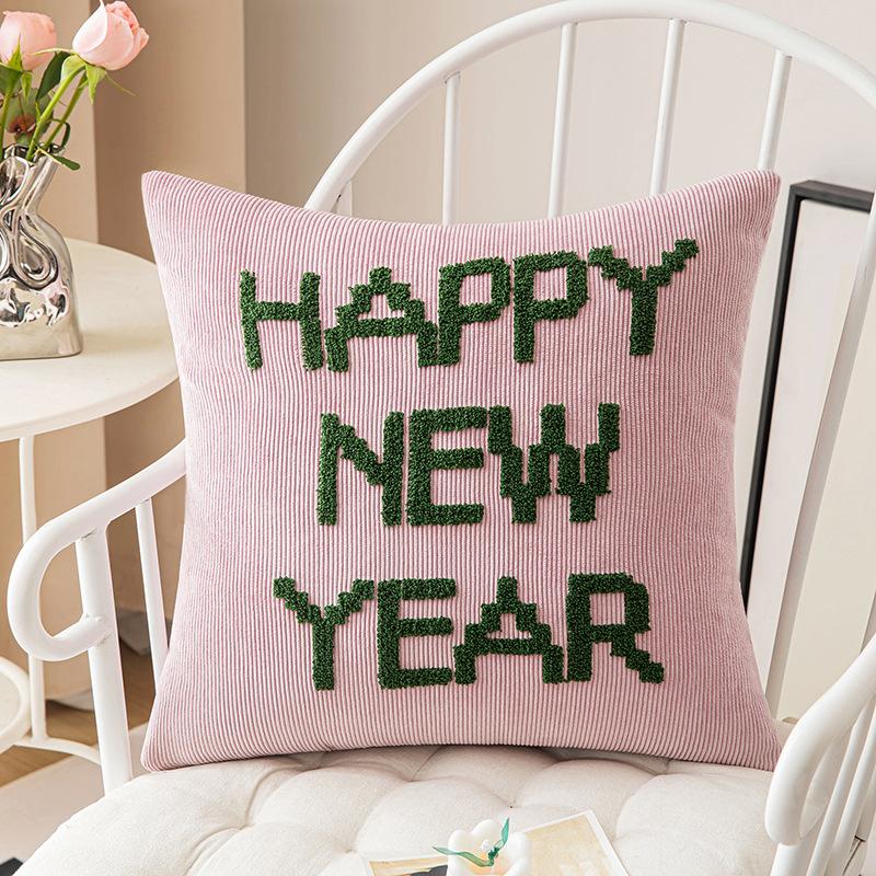Corduroy Embroidered Pillow Ins Style American New Year Holiday Ornament Pillow Bedroom Cushion Embroidered Pillow Cover 45 * 45cm without core
Corduroy Embroidered Pillow Ins Style American New Year Holiday Ornament Pillow Bedroom Cushion Embroidered Pillow Cover 45 * 45cm without core