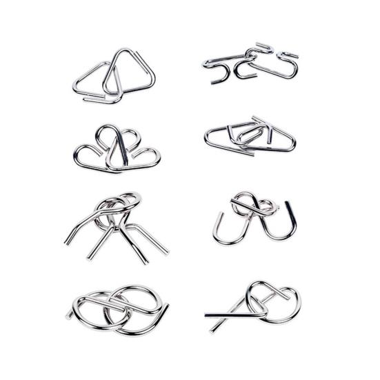 8 шт./компл. металлическая проволока IQ Mind головоломка развивающая игра-игрушка для взрослых и детей
8 шт./компл. металлическая проволока IQ Mind головоломка развивающая игра-игрушка для взрослых и детей