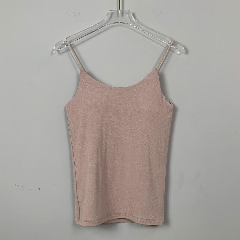 Южнокорейская облегающая сексуальная майка Dongdaemun с накладками на грудь для женщин One Size кофейный
Южнокорейская облегающая сексуальная майка Dongdaemun с накладками на грудь для женщин One Size кофейный