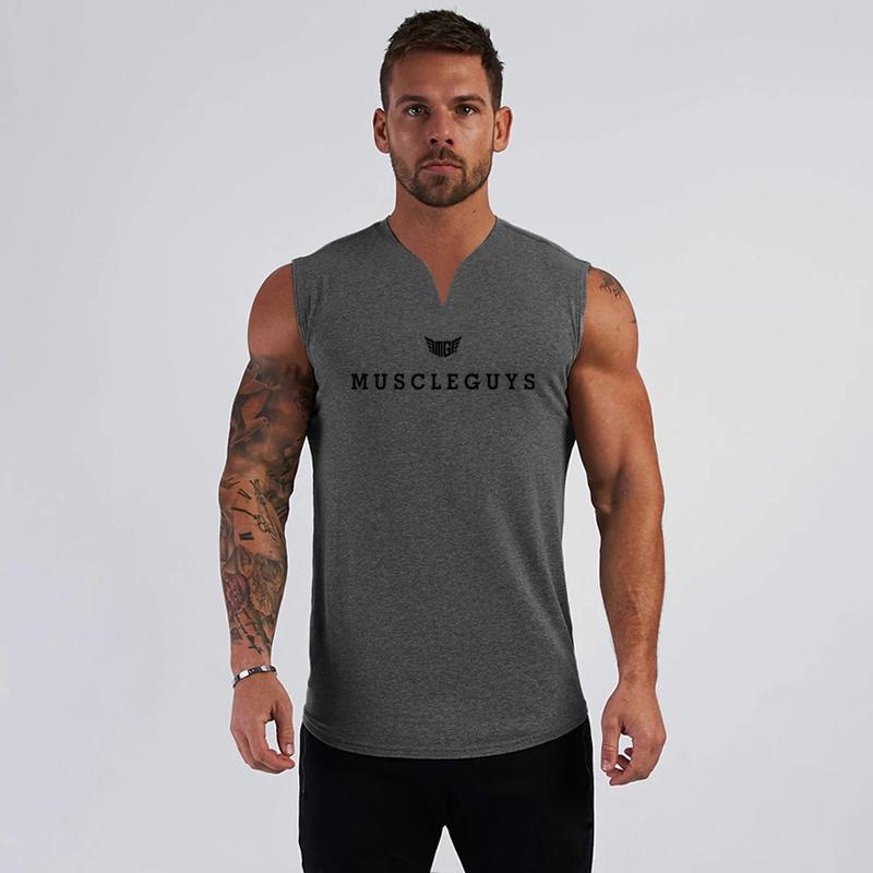 Muscleguys Фитнес Мужской спортивный жилет Хлопковая майка с v-образным вырезом Мужская одежда для бодибилдинга Тренажерный зал Футболка без рукавов Мышечные топы
Muscleguys Фитнес Мужской спортивный жилет Хлопковая майка с v-образным вырезом Мужская одежда для бодибилдинга Тренажерный зал Футболка без рукавов Мышечные топы