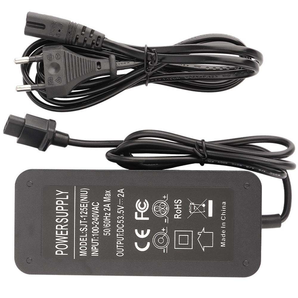 53.5V 2A Charger For NIU KQi2 KQi3 Electric Scooter EU
53.5V 2A Charger For NIU KQi2 KQi3 Electric Scooter EU