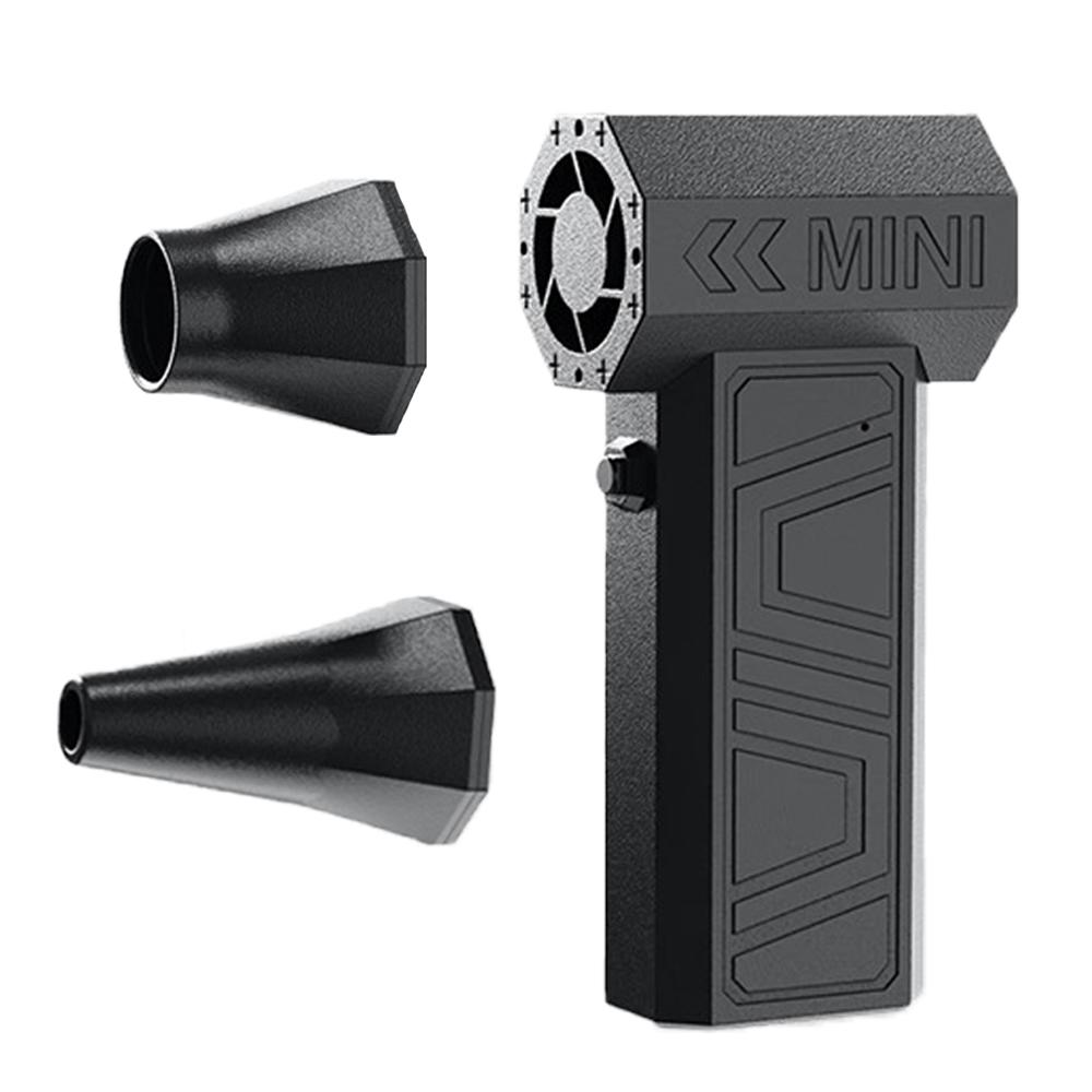 Cordless Air Blower 200000RPM Violent Turbo Fan Jet Blower Brushless Motor 3 Gear Variable Speed Type-C Charging Cleaning Tools чорний
Cordless Air Blower 200000RPM Violent Turbo Fan Jet Blower Brushless Motor 3 Gear Variable Speed Type-C Charging Cleaning Tools чорний