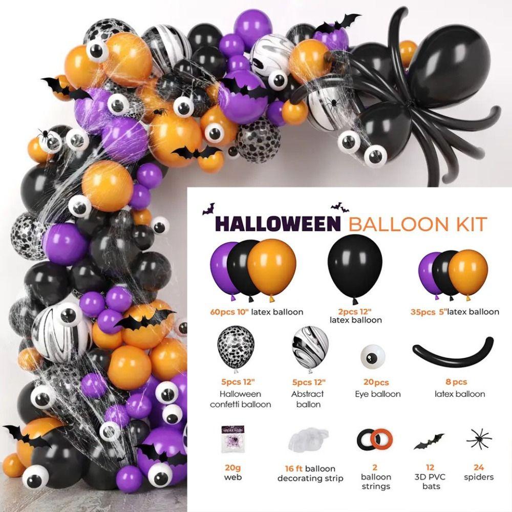 Purple Skeleton Foil Balloons Spider Web Air globos Garland Arch Kit Eye Balloons Birthday
Purple Skeleton Foil Balloons Spider Web Air globos Garland Arch Kit Eye Balloons Birthday