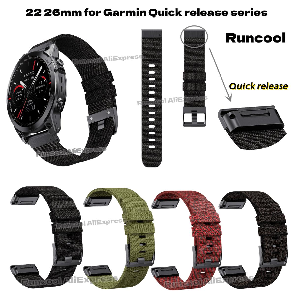 Runcool 22, 26 мм, подходит для Garmin Fenix7X Pro/6X/5, нейлоновая жаккардовая лента, подходит для Fenix6/7/Instinct, сменный браслет 22mm
Runcool 22, 26 мм, подходит для Garmin Fenix7X Pro/6X/5, нейлоновая жаккардовая лента, подходит для Fenix6/7/Instinct, сменный браслет 22mm