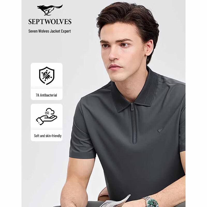SEPTWOLVES Men s Breathable Half-Zip Polo Shirt 185/100A/XXXL
SEPTWOLVES Men s Breathable Half-Zip Polo Shirt 185/100A/XXXL