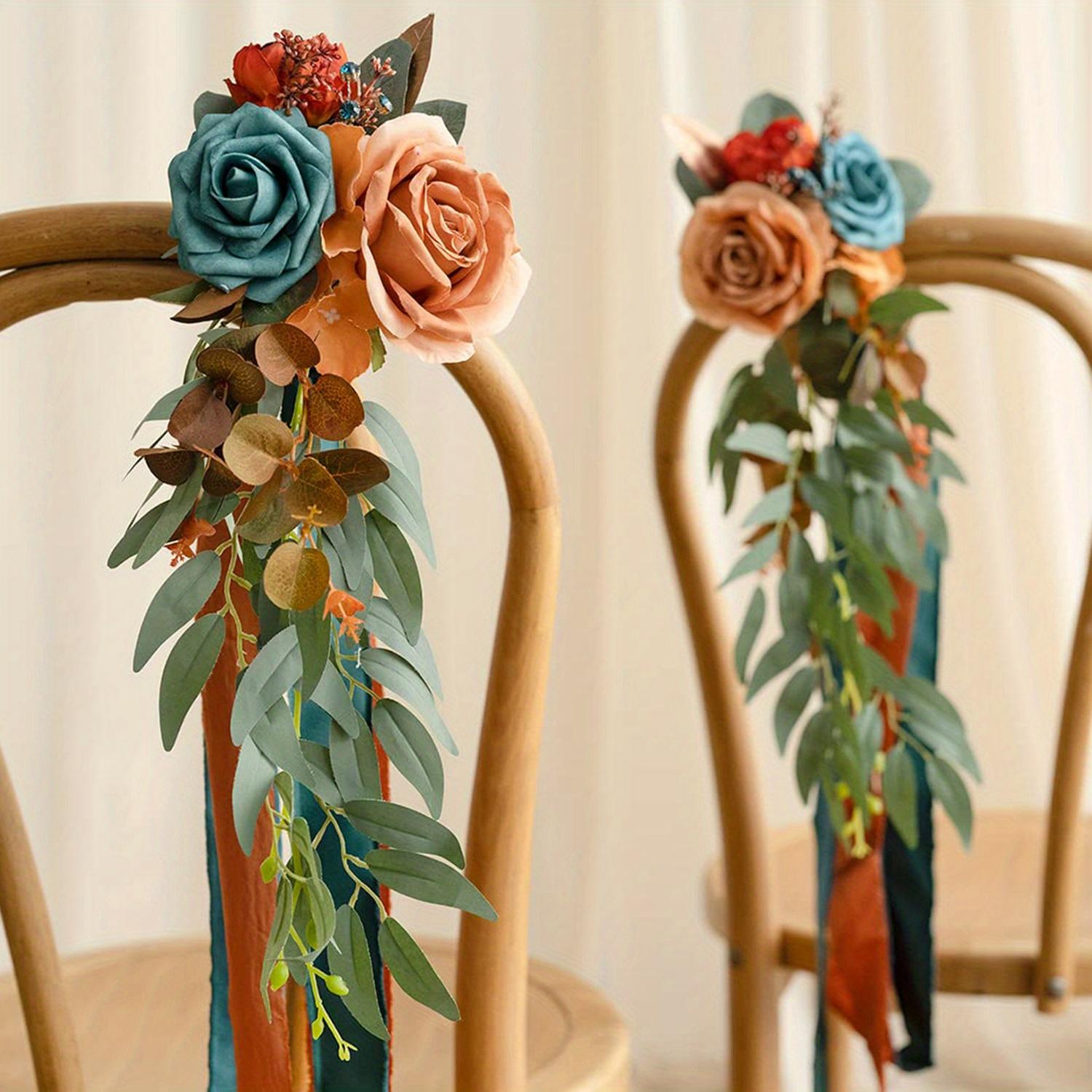 2pcs Burnt Orange Wedding Artificial Aisle Pew Flowers Chair Decorations Arrangements with Chiffon Ribbons for Ceremony Chair Back Floral Decor 2pcs
2pcs Burnt Orange Wedding Artificial Aisle Pew Flowers Chair Decorations Arrangements with Chiffon Ribbons for Ceremony Chair Back Floral Decor 2pcs