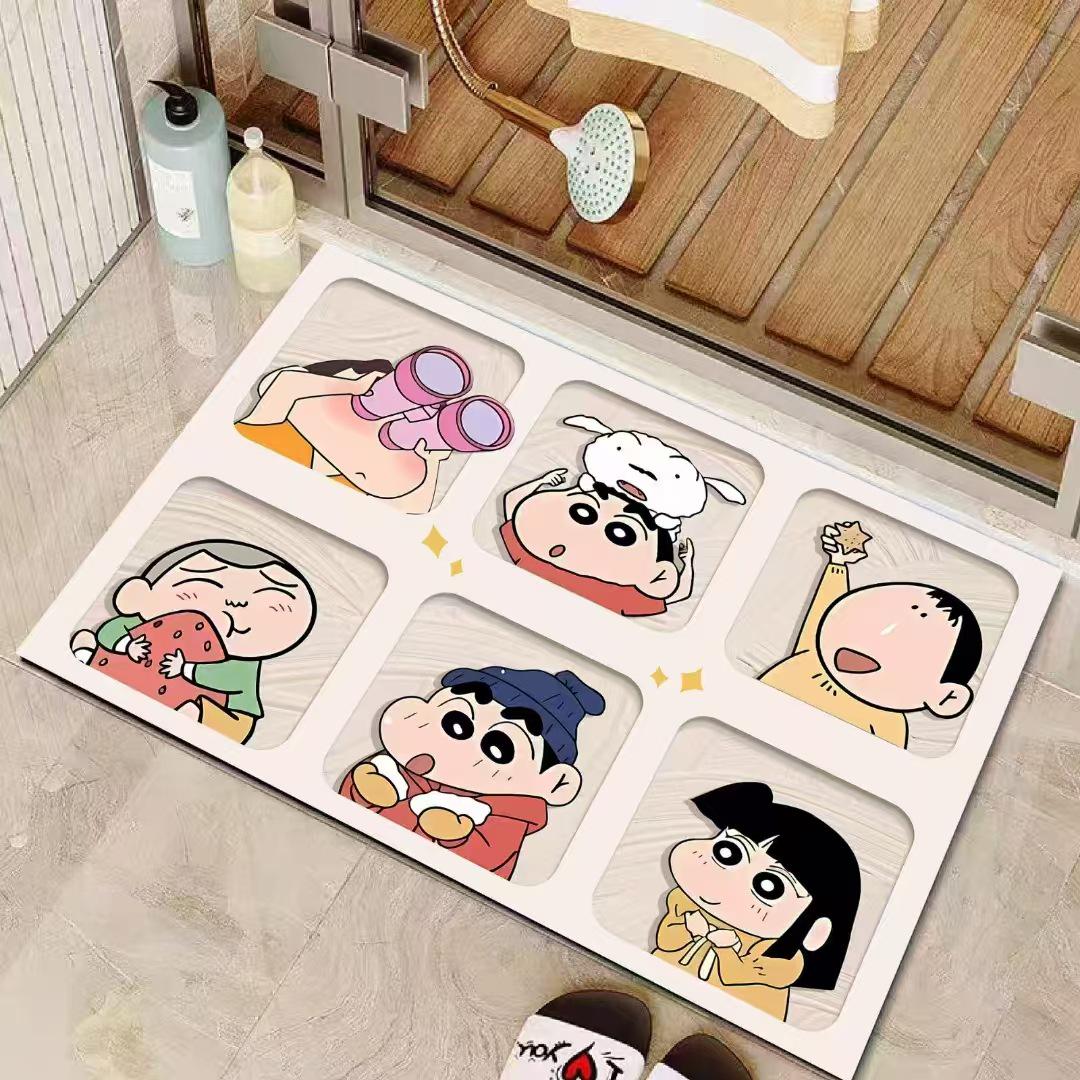 Мультяшный коврик для двери Crayon Shin-chan из диатомовой земли, быстросохнущий, грязеотталкивающий 40x60 Crystal Velvet
Мультяшный коврик для двери Crayon Shin-chan из диатомовой земли, быстросохнущий, грязеотталкивающий 40x60 Crystal Velvet