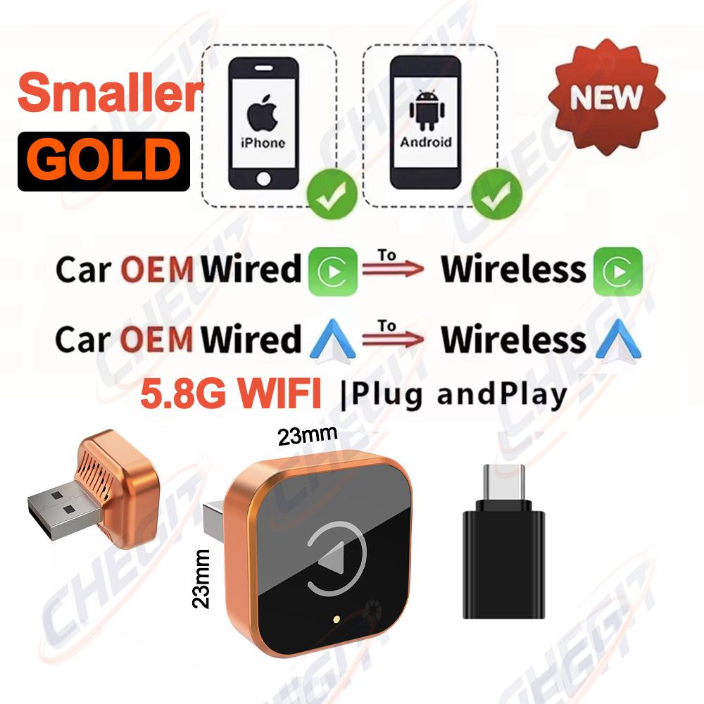2026 MINI CarPlay Wireless Adapter Android Auto 2in1 Bluetooth AI Box,Wired to Wireless,5.8G WiFi,Auto Connect,Universal
2026 MINI CarPlay Wireless Adapter Android Auto 2in1 Bluetooth AI Box,Wired to Wireless,5.8G WiFi,Auto Connect,Universal