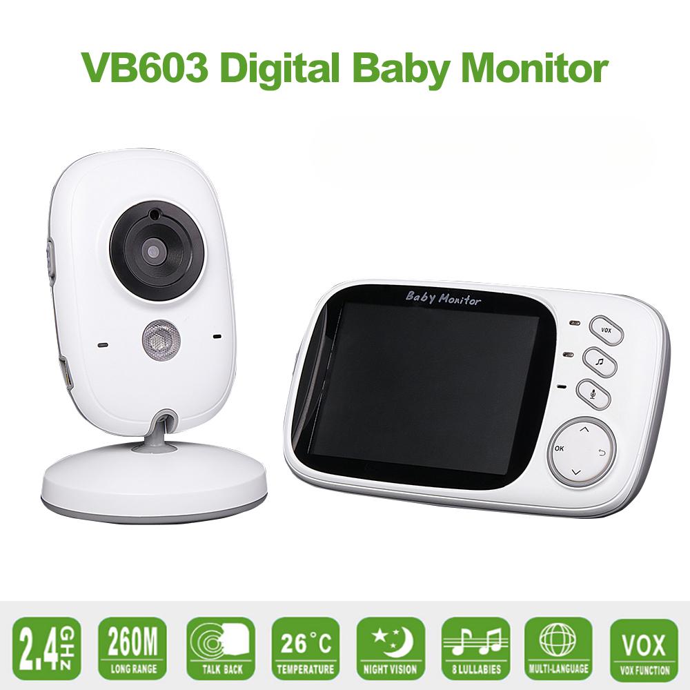 VB603 3,2-дюймовая беспроводная цветная видеоняня с высоким разрешением для детской няни, камера безопасности, ночное видение, мониторинг температуры
VB603 3,2-дюймовая беспроводная цветная видеоняня с высоким разрешением для детской няни, камера безопасности, ночное видение, мониторинг температуры